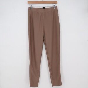 I Believe Pants Womens L Slim Leg Taupe Brown High Rise Stretch Excellent